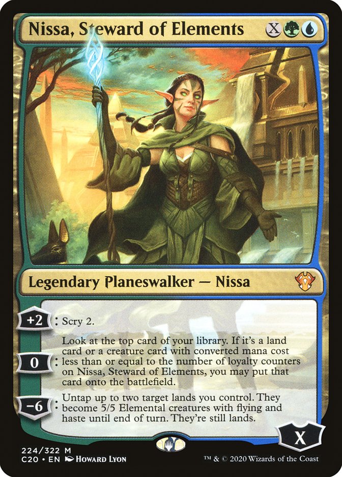 MTG Card Title: Nissa, Steward of Elements C20/224