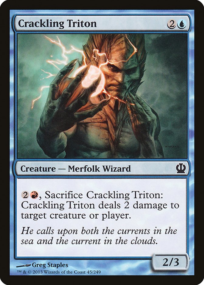 MTG Card Title: Crackling Triton THS/45