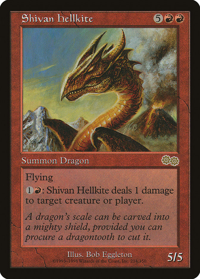 MTG Card Title: Shivan Hellkite USG/214