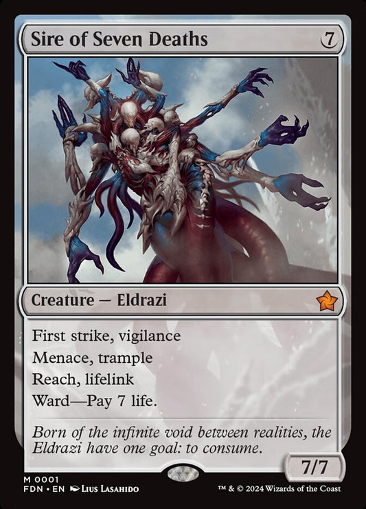 MTG Card Title: Sire of Seven Deaths FDN/1