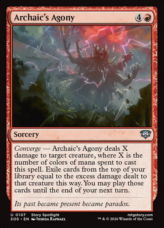 MTG Card Title: Archaic's Agony SOS/107