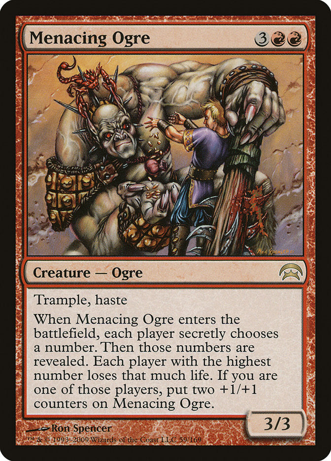 MTG Card Title: Menacing Ogre HOP/59