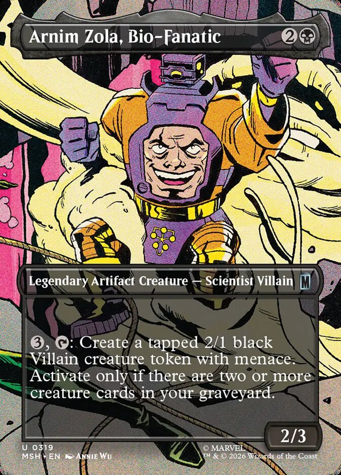 MTG Card Title: Arnim Zola, Bio-Fanatic MSH/319