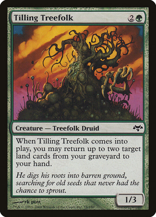 MTG Card Title: Tilling Treefolk EVE/78