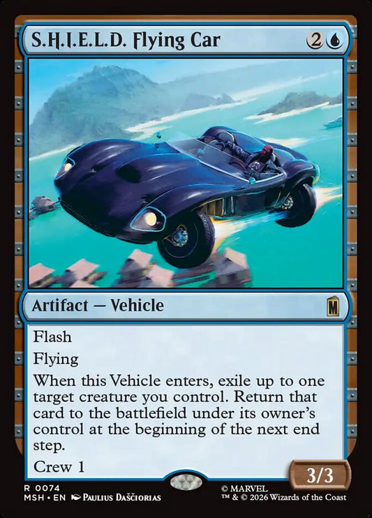 MTG Card Title: S.H.I.E.L.D. Flying Car MSH/74