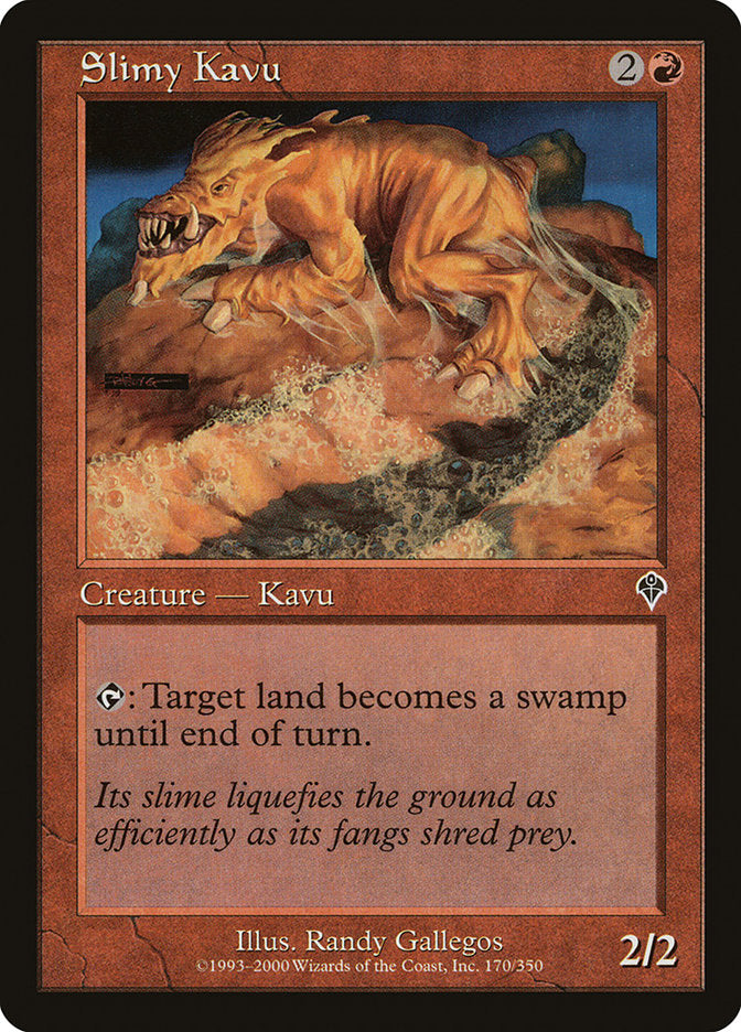 MTG Card Title: Slimy Kavu INV/170