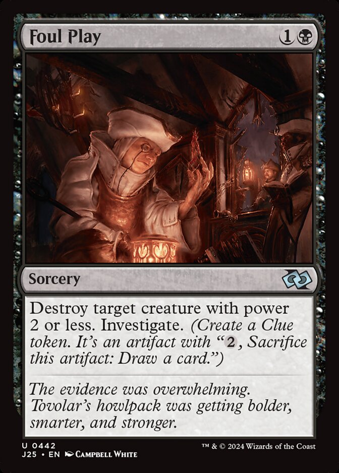 MTG Card Title: Foul Play J25/442