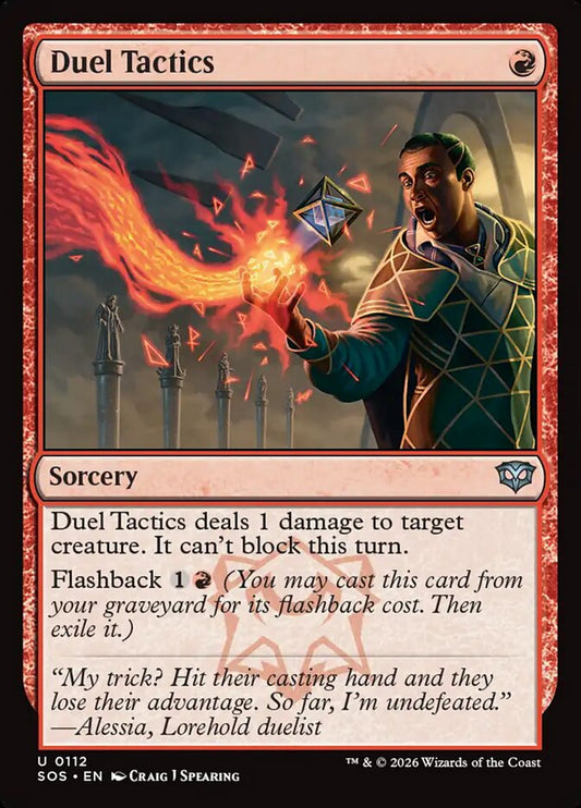 MTG Card Title: Duel Tactics SOS/112
