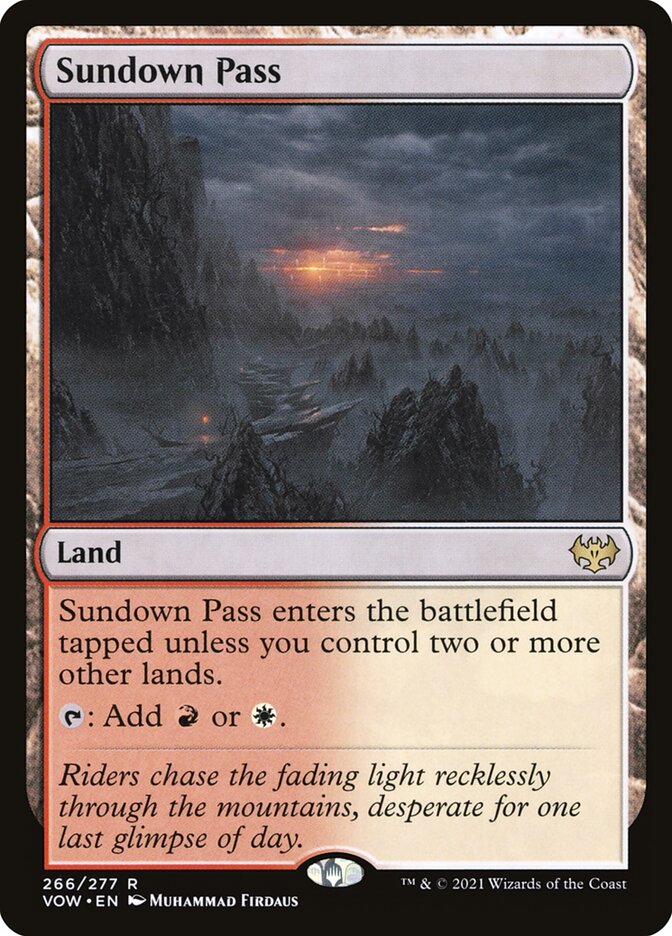MTG Card Title: Sundown Pass VOW/266