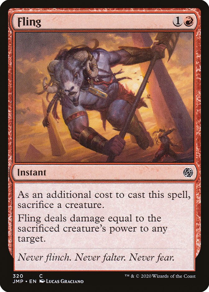MTG Card Title: Fling JMP/320