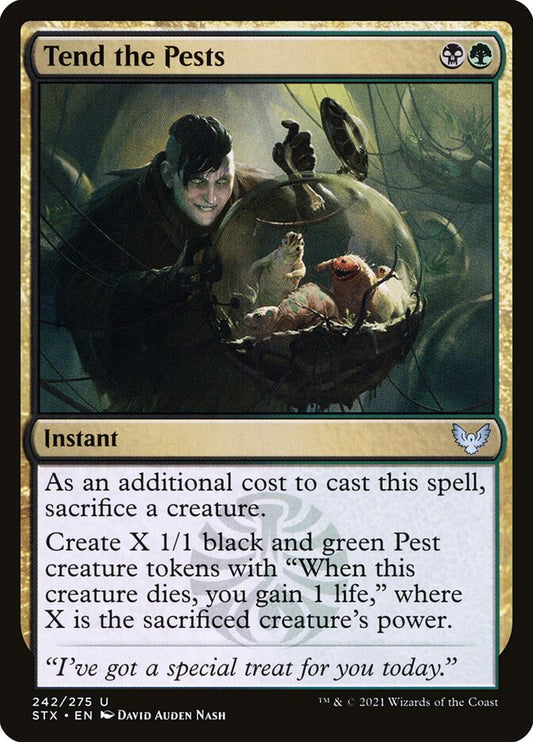 MTG Card Title: Tend the Pests STX/242