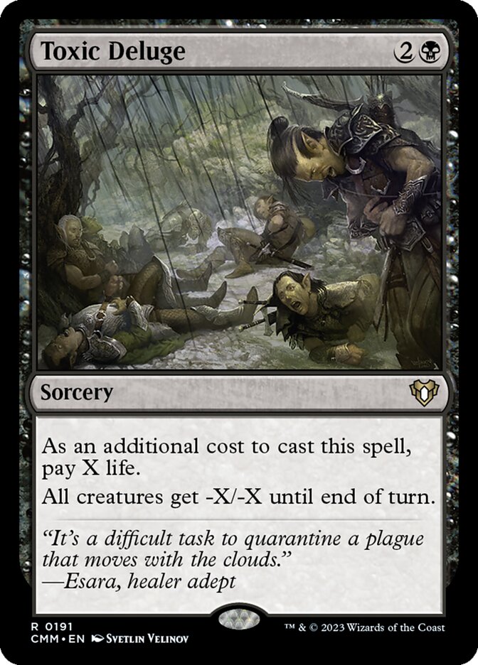 MTG Card Title: Toxic Deluge CMM/191
