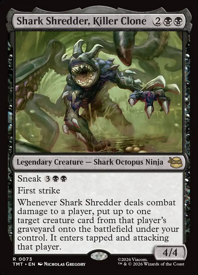 MTG Card Title: Shark Shredder, Killer Clone TMT/73