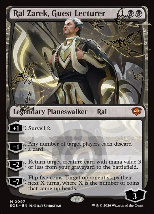 MTG Card Title: Ral Zarek, Guest Lecturer SOS/97
