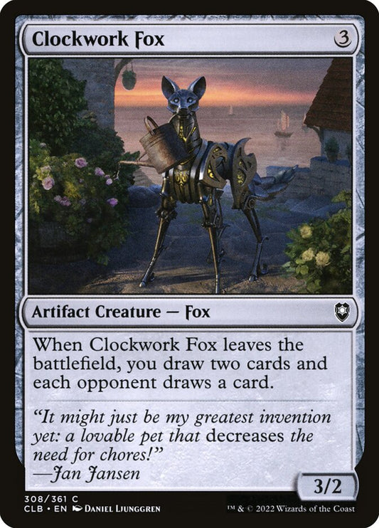 MTG Card Title: Clockwork Fox CLB/308