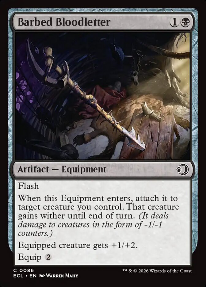 MTG Card Title: Barbed Bloodletter ECL/86