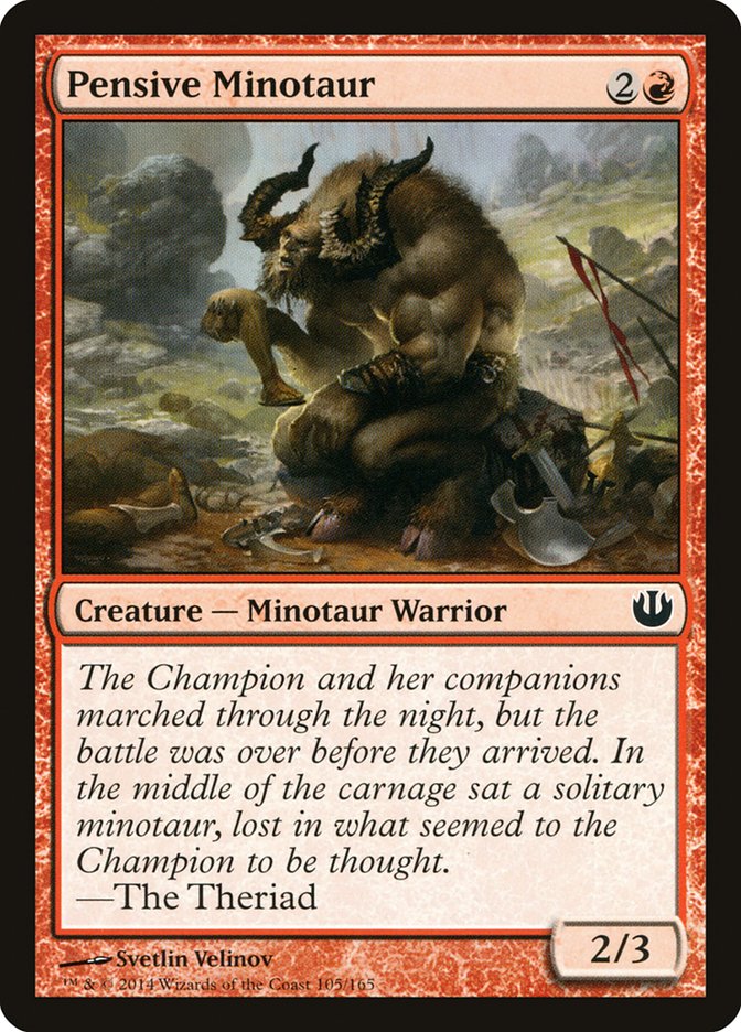 MTG Card Title: Pensive Minotaur JOU/105