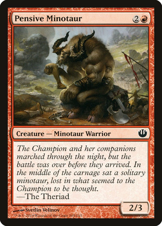 MTG Card Title: Pensive Minotaur JOU/105