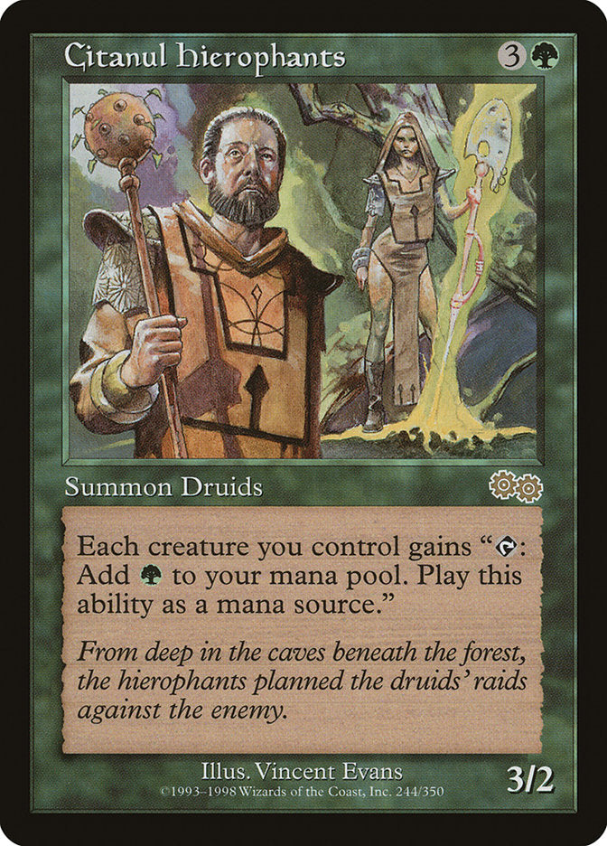 MTG Card Title: Citanul Hierophants USG/244