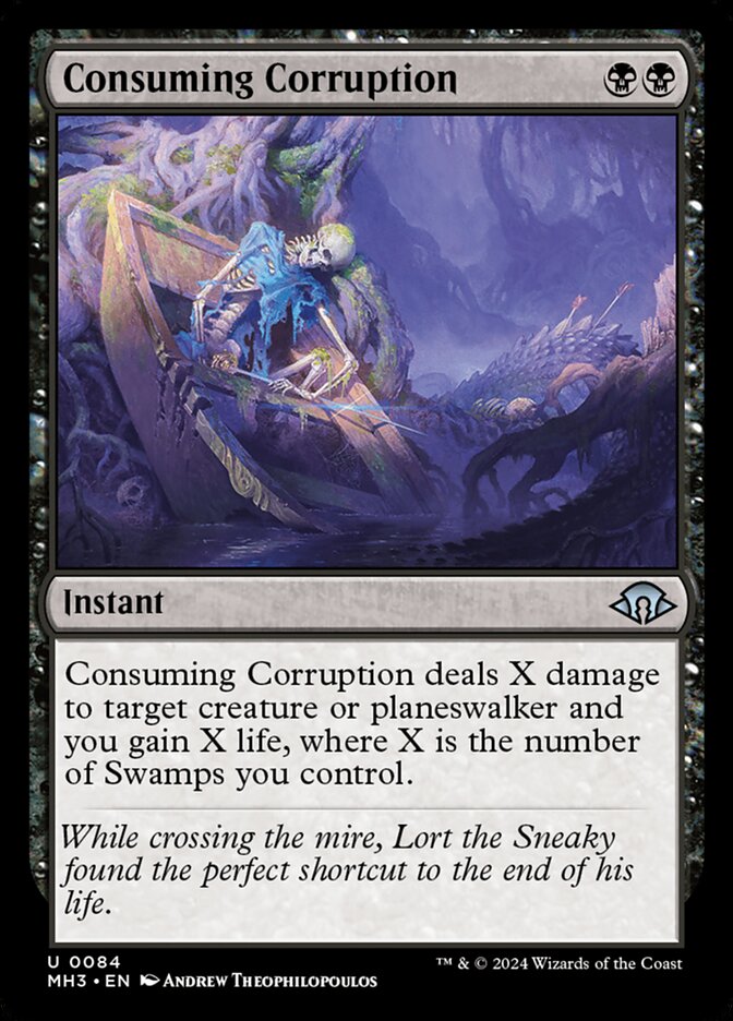 MTG Card Title: Consuming Corruption MH3/84