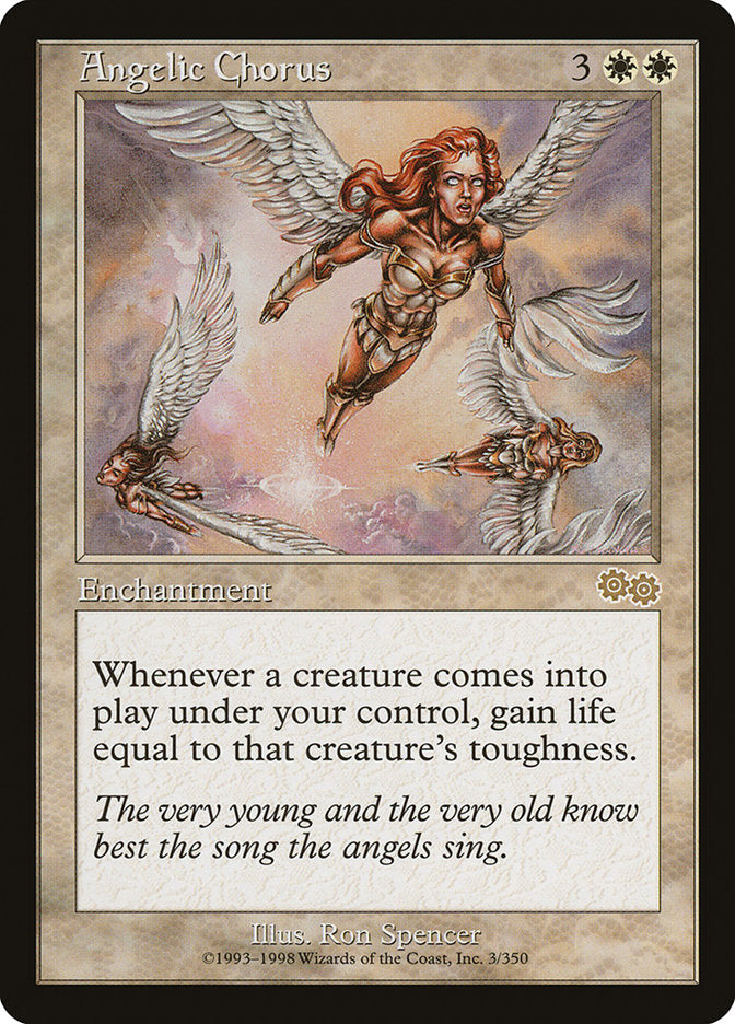MTG Card Title: Angelic Chorus USG/3