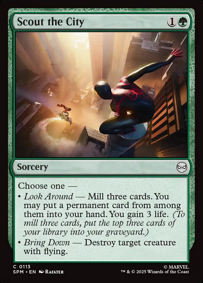 MTG Card Title: Scout the City SPM/113