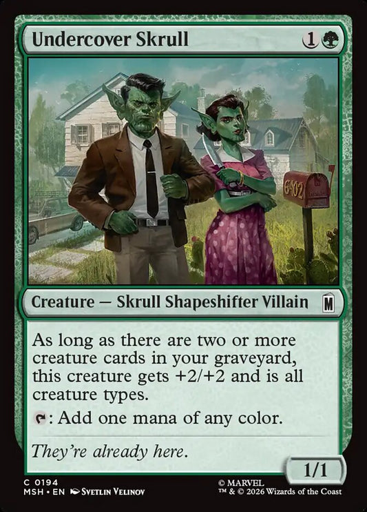 MTG Card Title: Undercover Skrull MSH/194