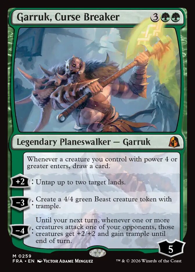 MTG Card Title: Garruk, Curse Breaker FRA/259