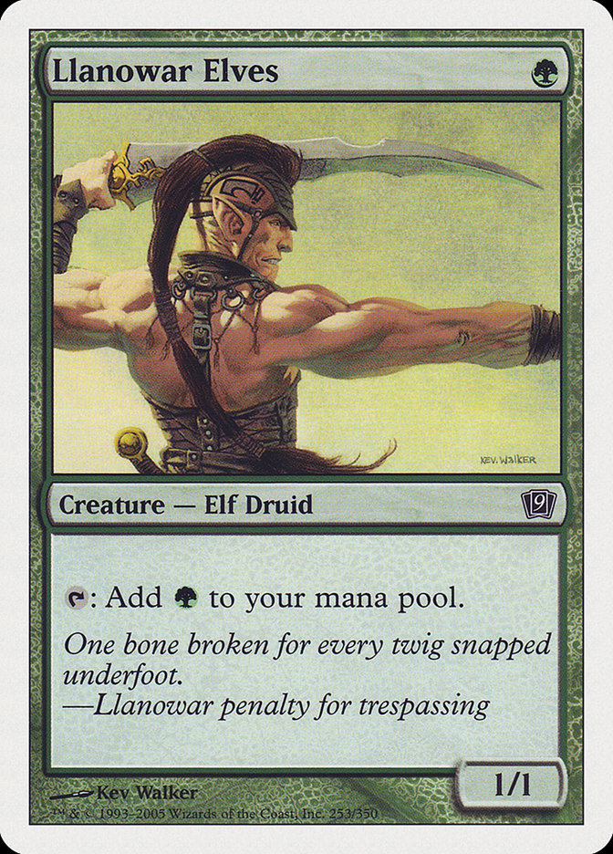 MTG Card Title: Llanowar Elves 9ED/253