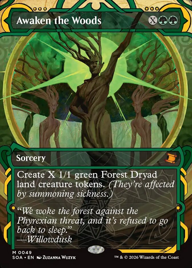 MTG Card Title: Awaken the Woods SOA/49