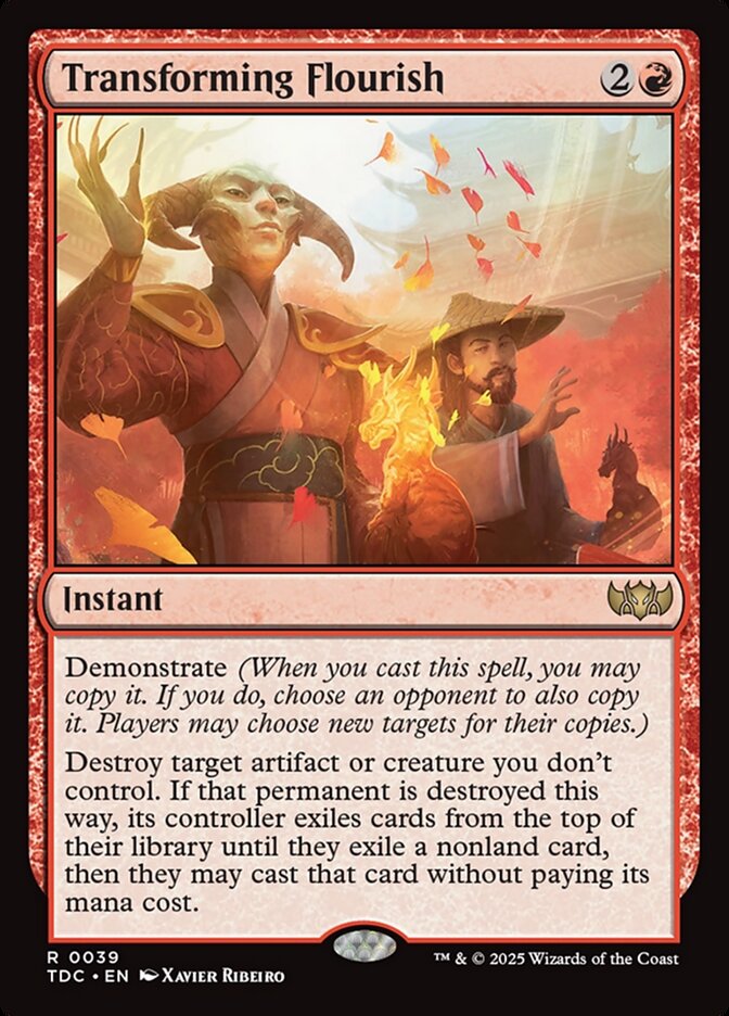 MTG Card Title: Transforming Flourish TDC/39