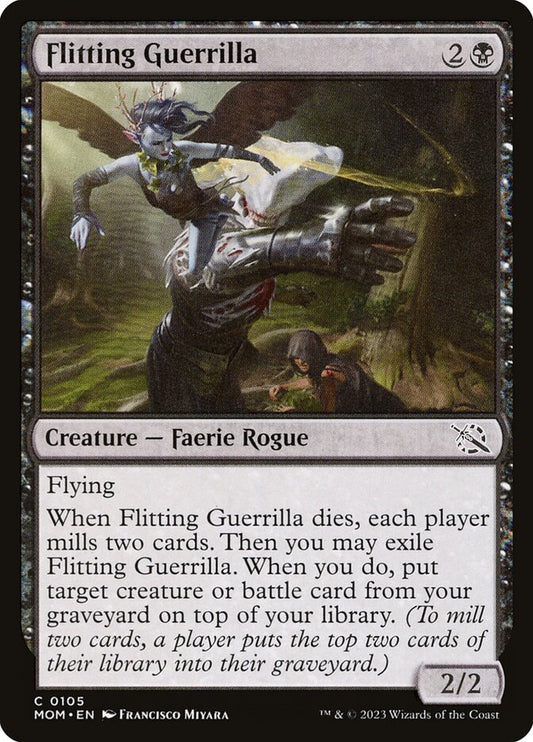MTG Card Title: Flitting Guerrilla MOM/105