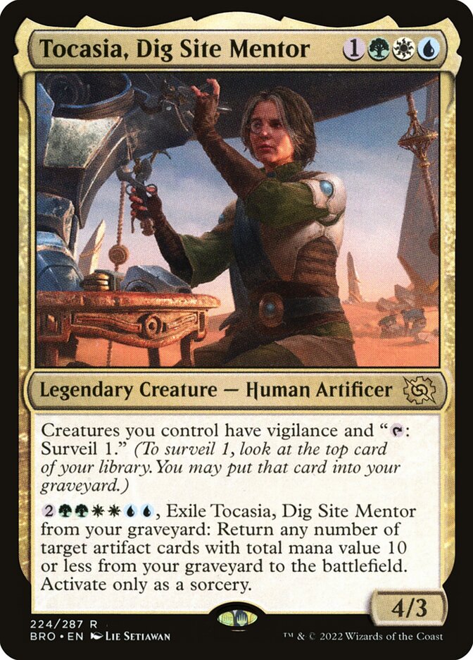 MTG Card Title: Tocasia, Dig Site Mentor BRO/224