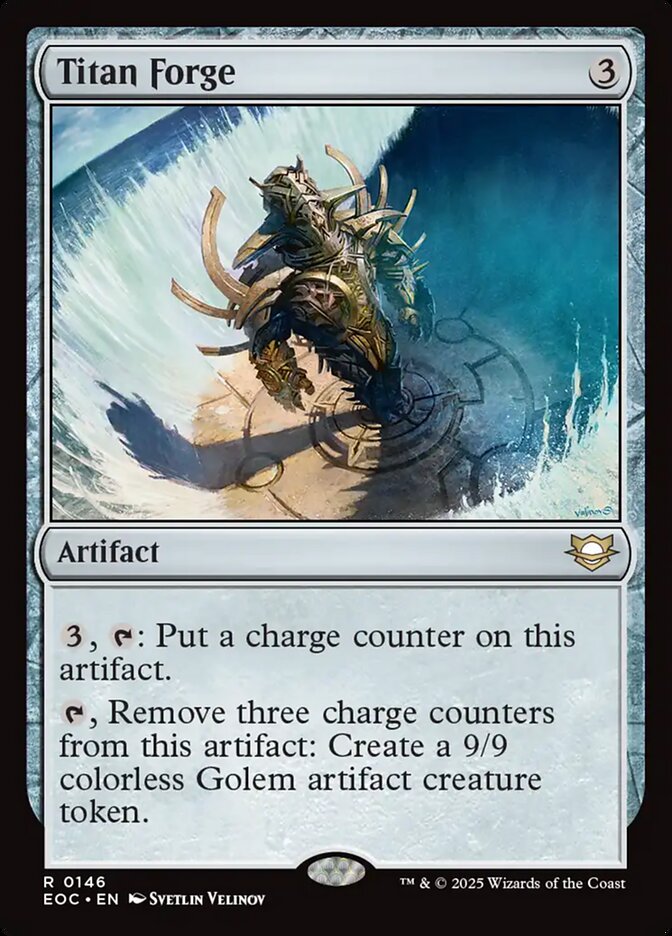MTG Card Title: Titan Forge EOC/146