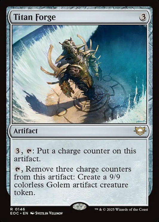 MTG Card Title: Titan Forge EOC/146