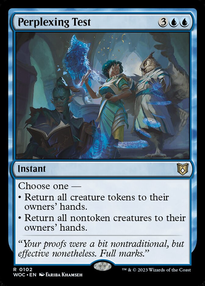 MTG Card Title: Perplexing Test WOC/102