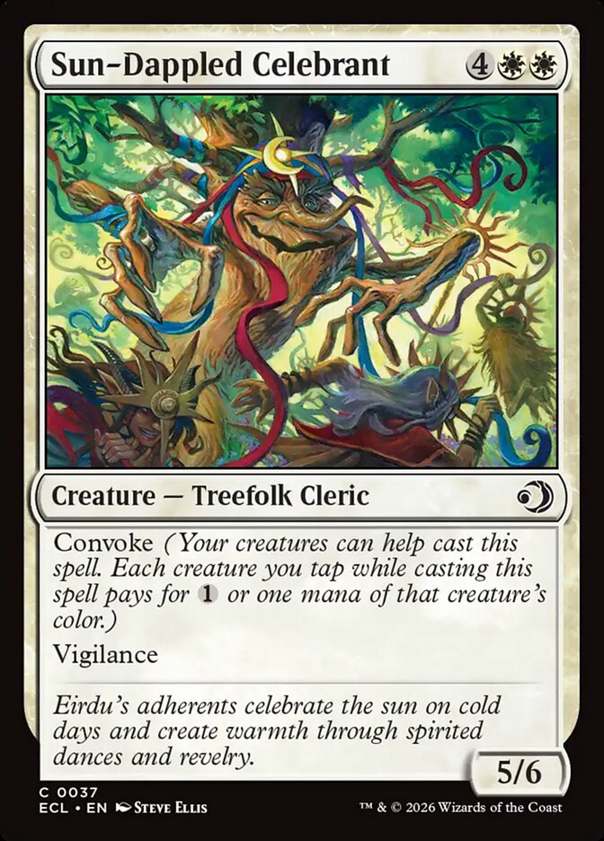 MTG Card Title: Sun-Dappled Celebrant ECL/37