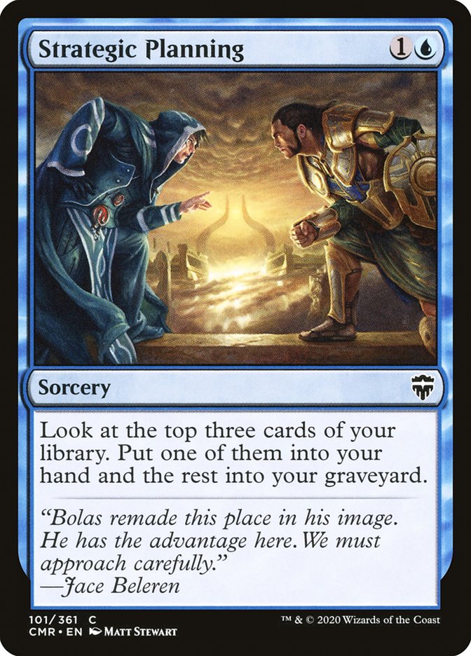 MTG Card Title: Strategic Planning CMR/101
