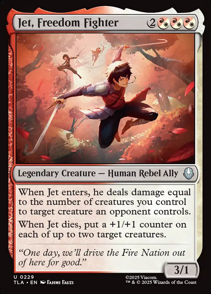 MTG Card Title: Jet, Freedom Fighter TLA/229