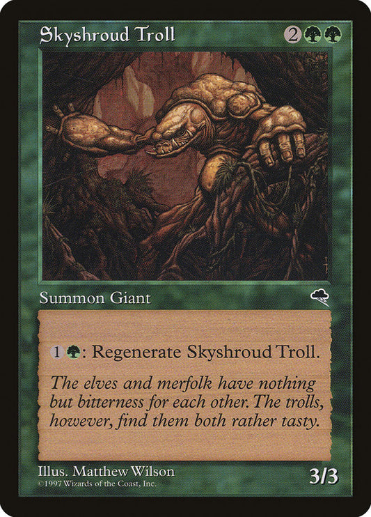 MTG Card Title: Skyshroud Troll TMP/257