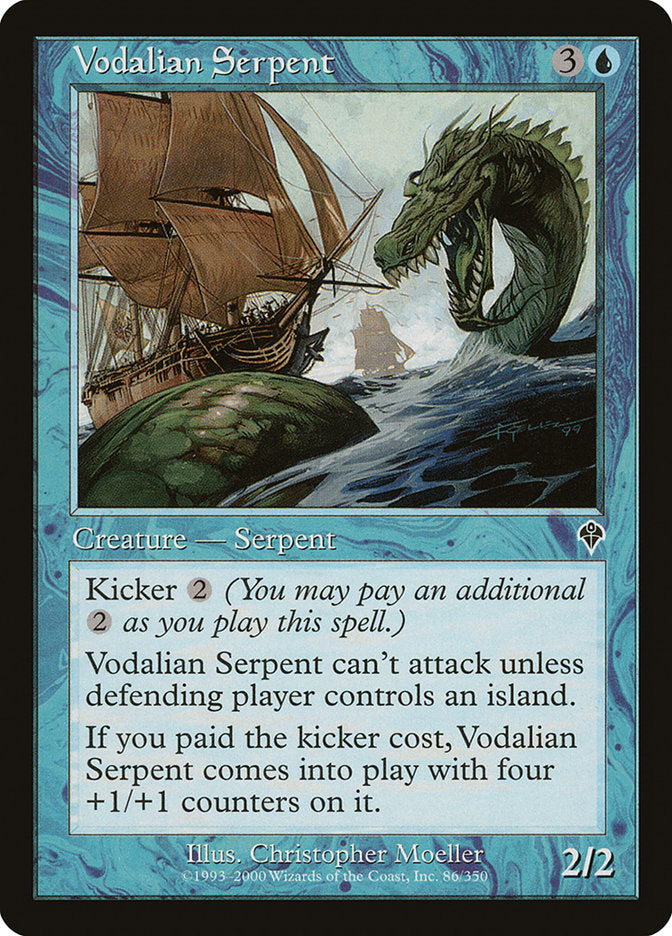MTG Card Title: Vodalian Serpent INV/86