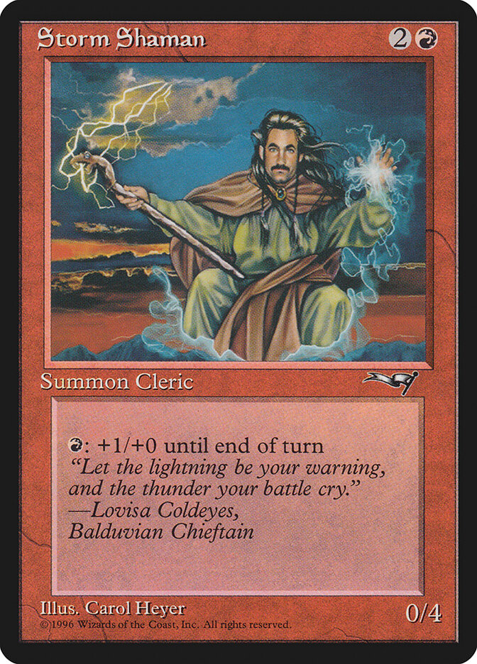 MTG Card Title: Storm Shaman ALL/81a
