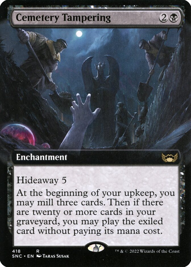 MTG Card Title: Cemetery Tampering SNC/418