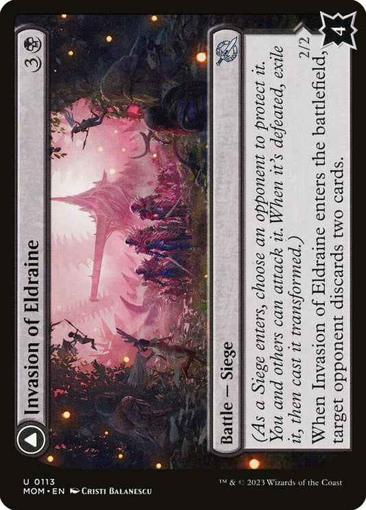 MTG Card Title: Invasion of Eldraine // Prickle Faeries MOM/113