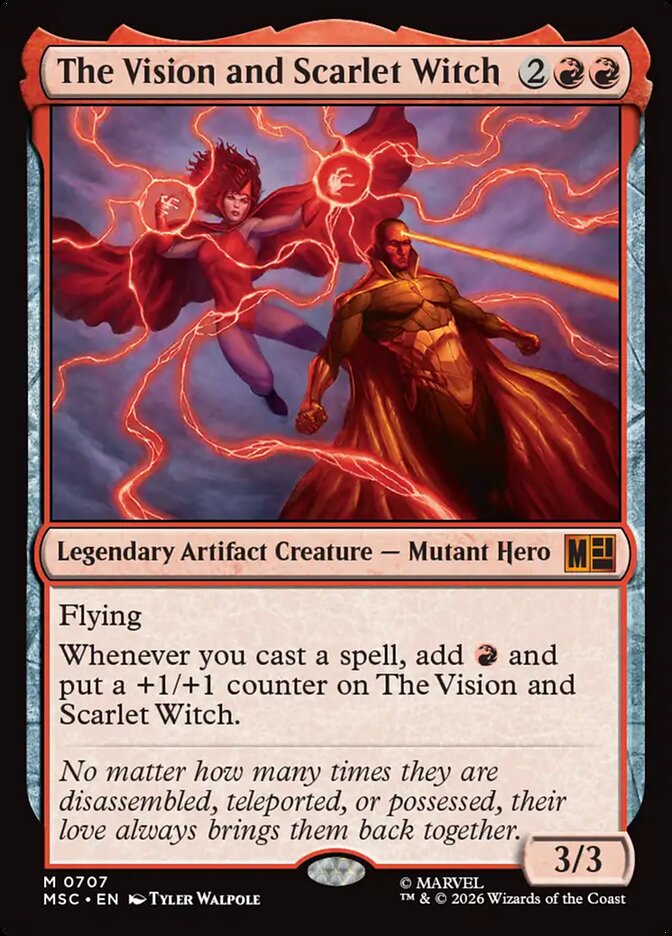 MTG Card Title: The Vision and Scarlet Witch MSC/707