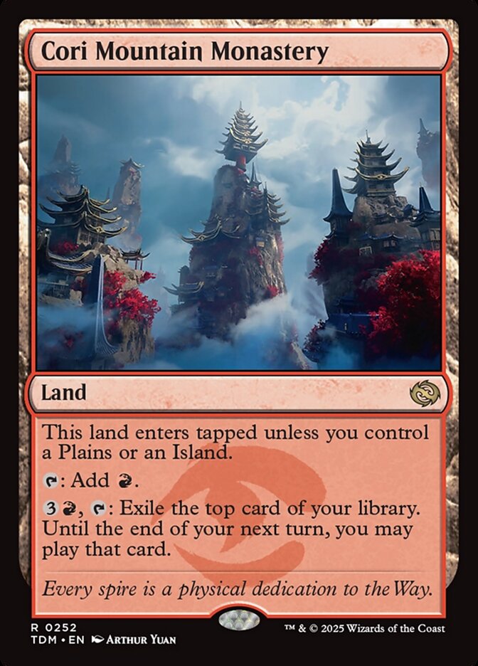 MTG Card Title: Cori Mountain Monastery TDM/252