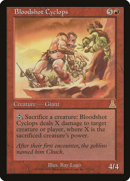 MTG Card Title: Bloodshot Cyclops UDS/77