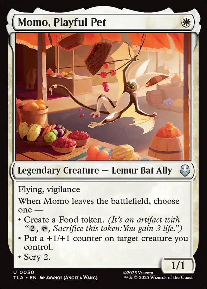 MTG Card Title: Momo, Playful Pet TLA/30