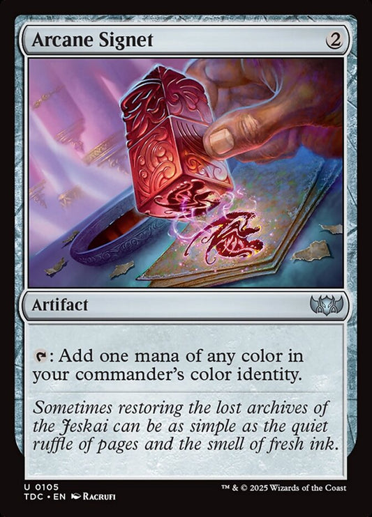 MTG Card Title: Arcane Signet TDC/105