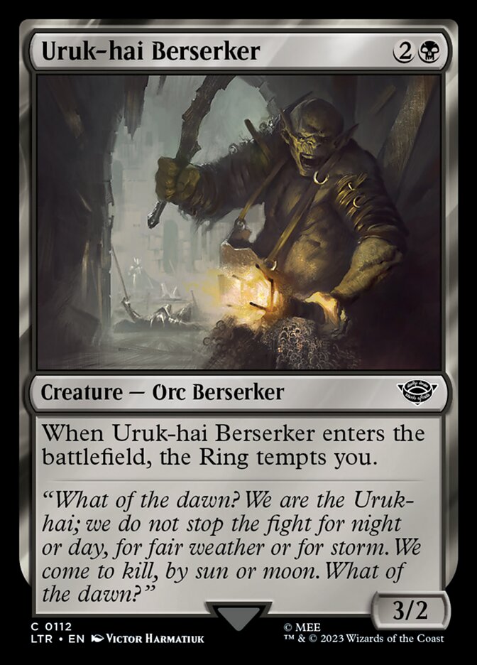 MTG Card Title: Uruk-hai Berserker LTR/112